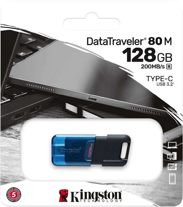 USB-флэш 128 ГБ Kingston DataTraveler 80M