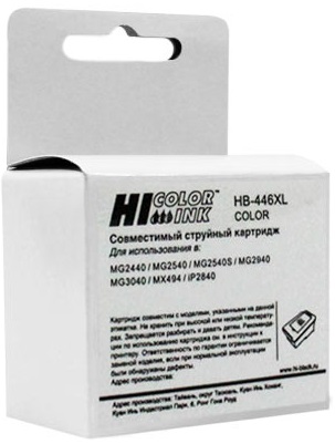 Картридж струйный Hi-Black CL-446XL (HB-CL-446XL); для