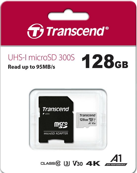 Карта памяти microSDXC 128 ГБ Transcend