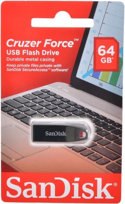 USB-флэш 64 ГБ SanDisk Cruzer Force