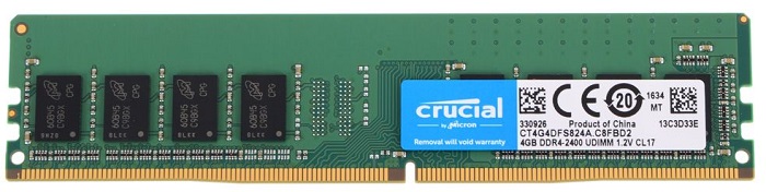 Оперативная память DDR4 4Гб Crucial (CT4G4DFS824A);