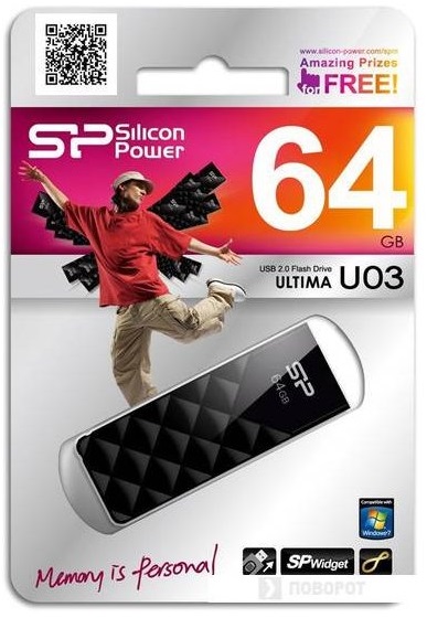 USB-флэш 64 ГБ Silicon Power Ultima