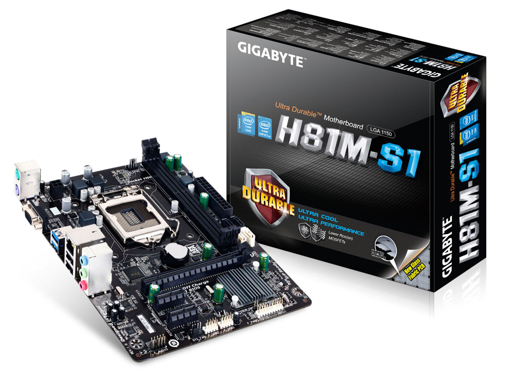Материнская плата intel H81 Gigabyte GA-H81M-S1;