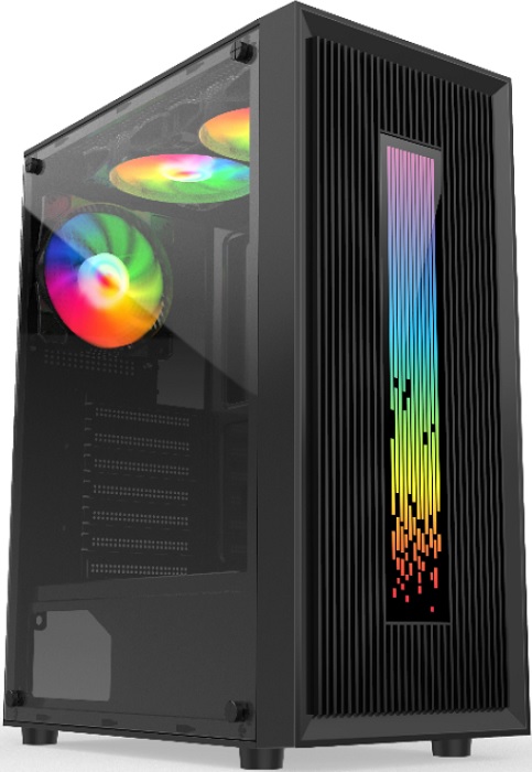 Корпус BOOST 305-01 ARGB; ATX; боковое
