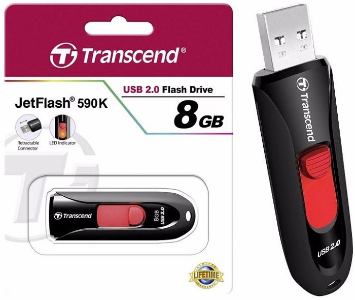 USB-флэш 8 ГБ Transcend 590 (TS8GJF590K);