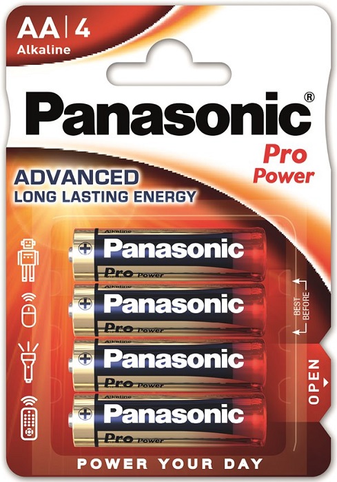 Батарейка AA Panasonic Pro Power (LR6PPG/4BP);