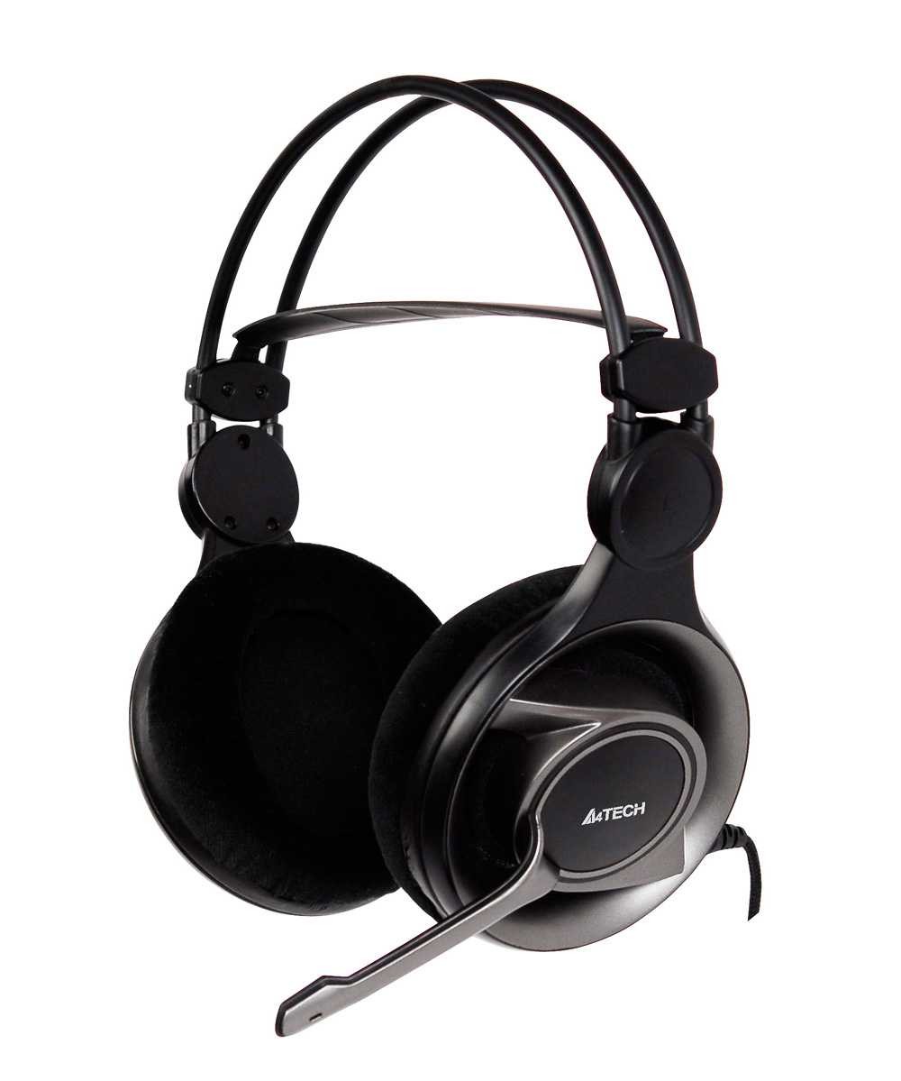 Наушники с микрофоном A4Tech HS-100; оголовье;