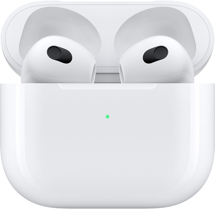 TWS-наушники Apple AirPods 3 (MME73RU/A/MPNY3AM/A); вкладыши;