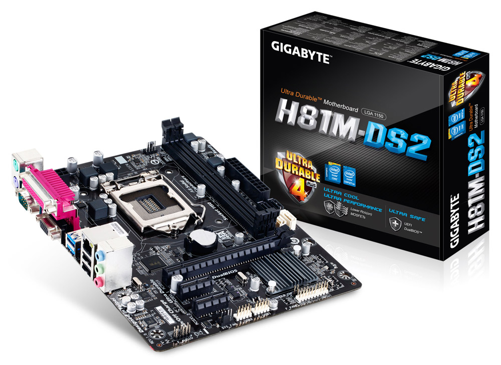 Материнская плата intel H81 Gigabyte GA-H81M-DS2;