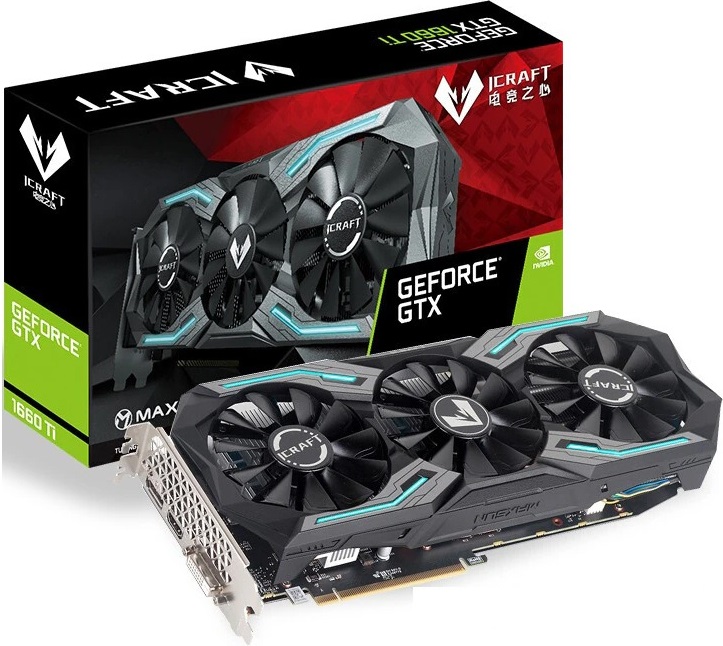 Видеокарта nVidia GTX 1660Ti MAXSUN GTX1660Ti