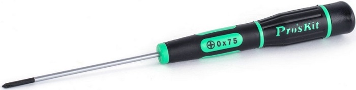 Отвертка крестообразная ProsKit SD-081-P5; #0х3.0; черный/зеленый