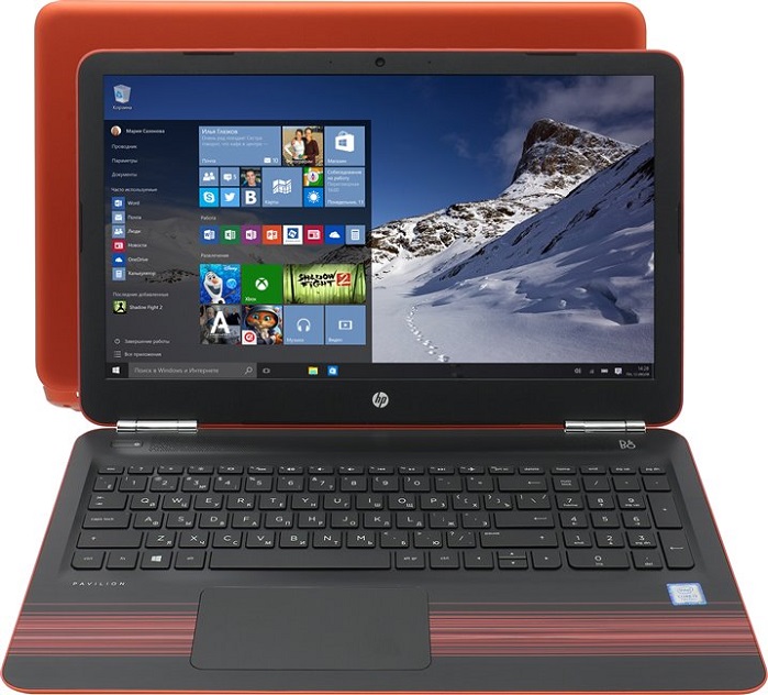 Ноутбук 15.6" HP 15-au124ur (Z6K50EA); 1366x768;