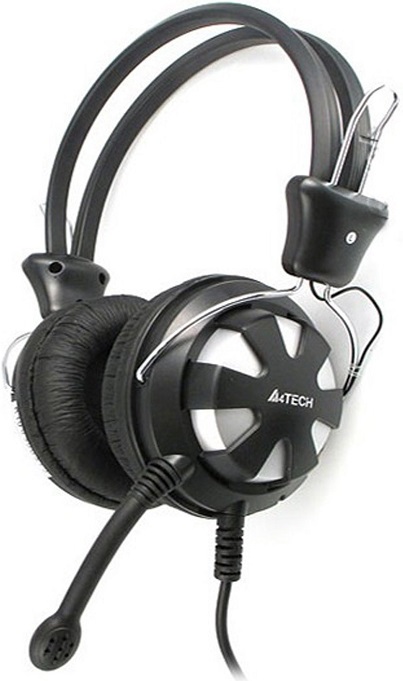 Наушники с микрофоном A4Tech HS-28 Black
