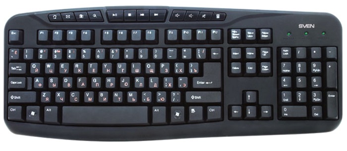 Клавиатура Sven Comfort 3050 (SV-03103050UB); мультимедиа;