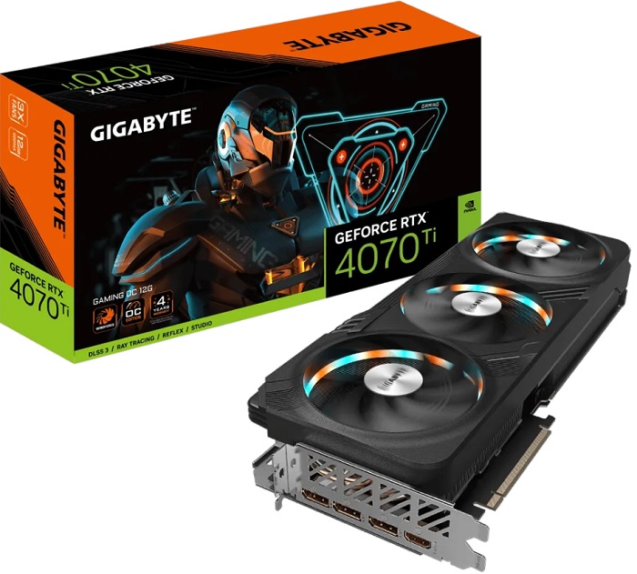 Видеокарта nVidia RTX 4070Ti Gigabyte GAMING