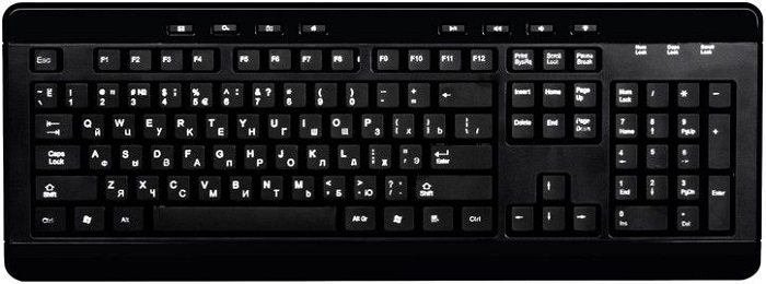 Клавиатура Gembird KBL-007 white; мультимедиа; 8