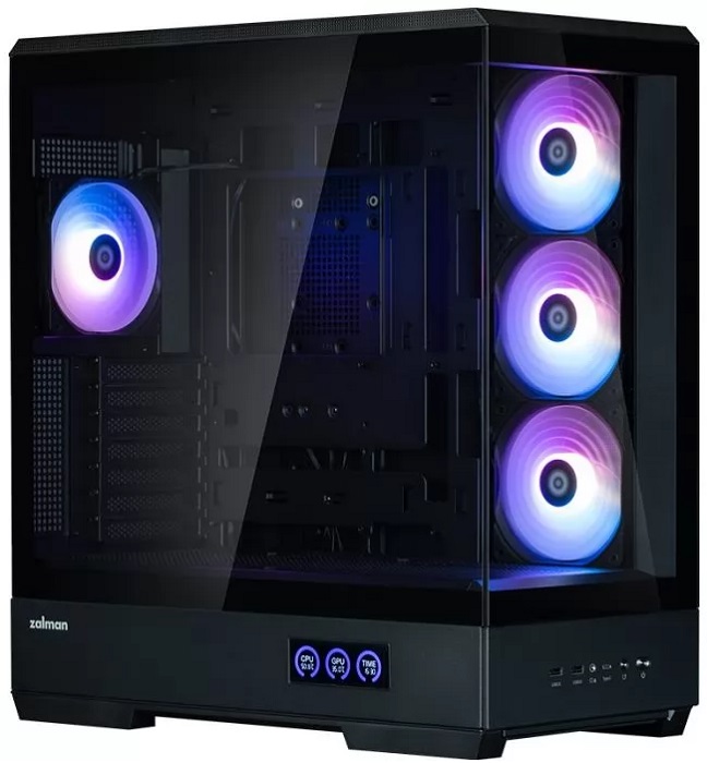 Корпус Zalman P50 DS Black; ATX;