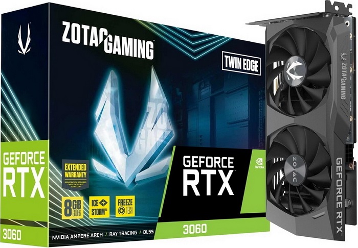 Видеокарта nVidia RTX 3060 Zotac GAMING