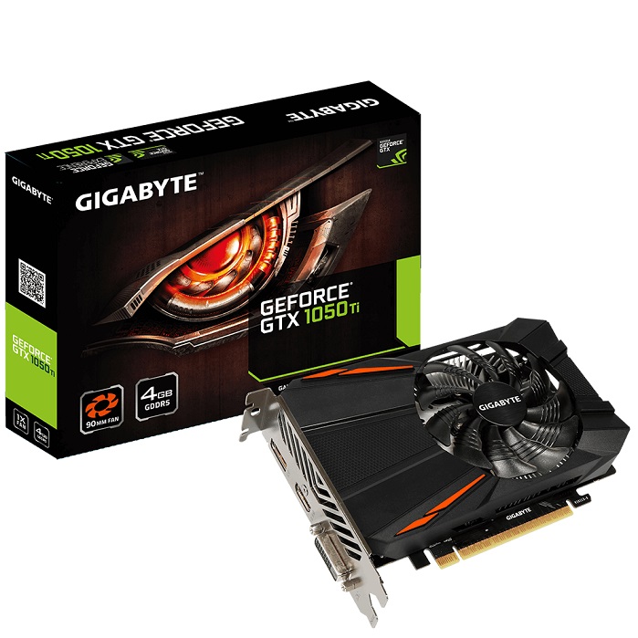 Видеокарта nVidia GTX 1050Ti Gigabyte GV-N105TD5-4GD;