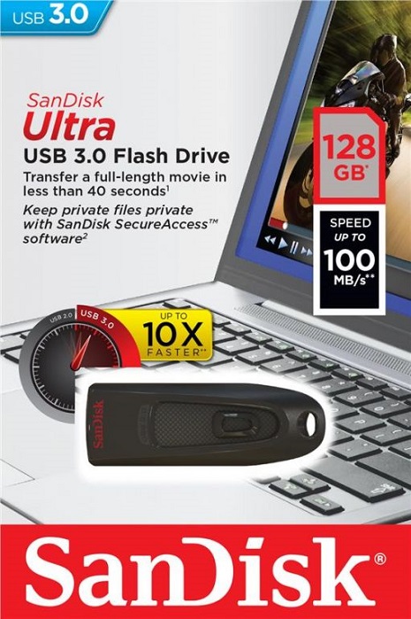 USB-флэш 128 ГБ SanDisk Ultra (SDCZ48-128G-U46);