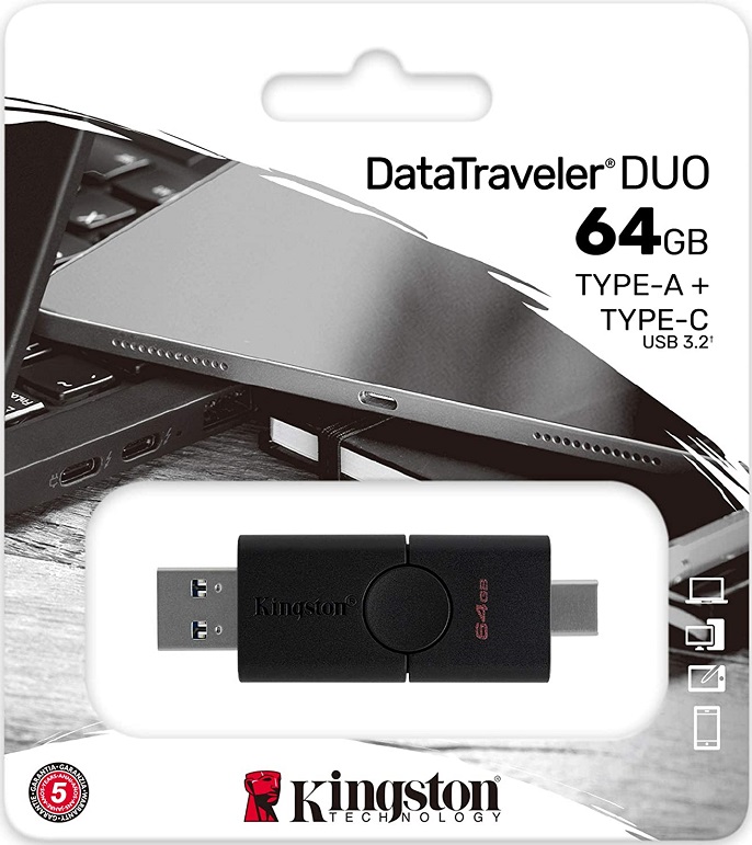 USB-флэш 64 ГБ Kingston DataTraveler DUO