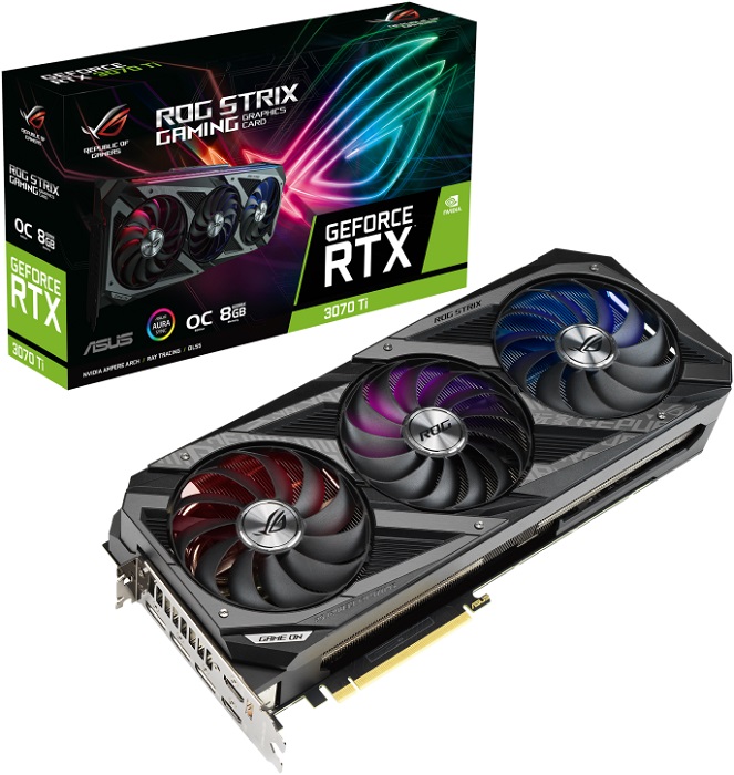 Видеокарта nVidia RTX 3070Ti Asus ROG-STRIX-RTX3070TI-O8G-GAMING