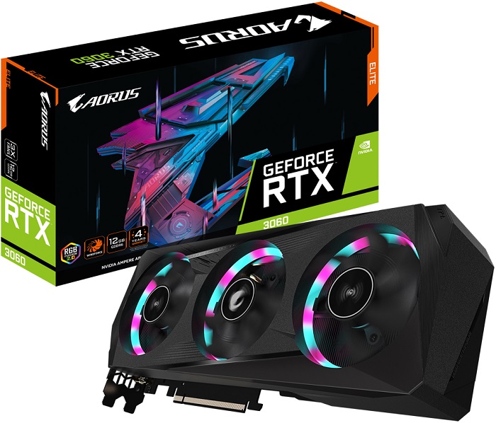 Видеокарта nVidia RTX 3060 Gigabyte AORUS