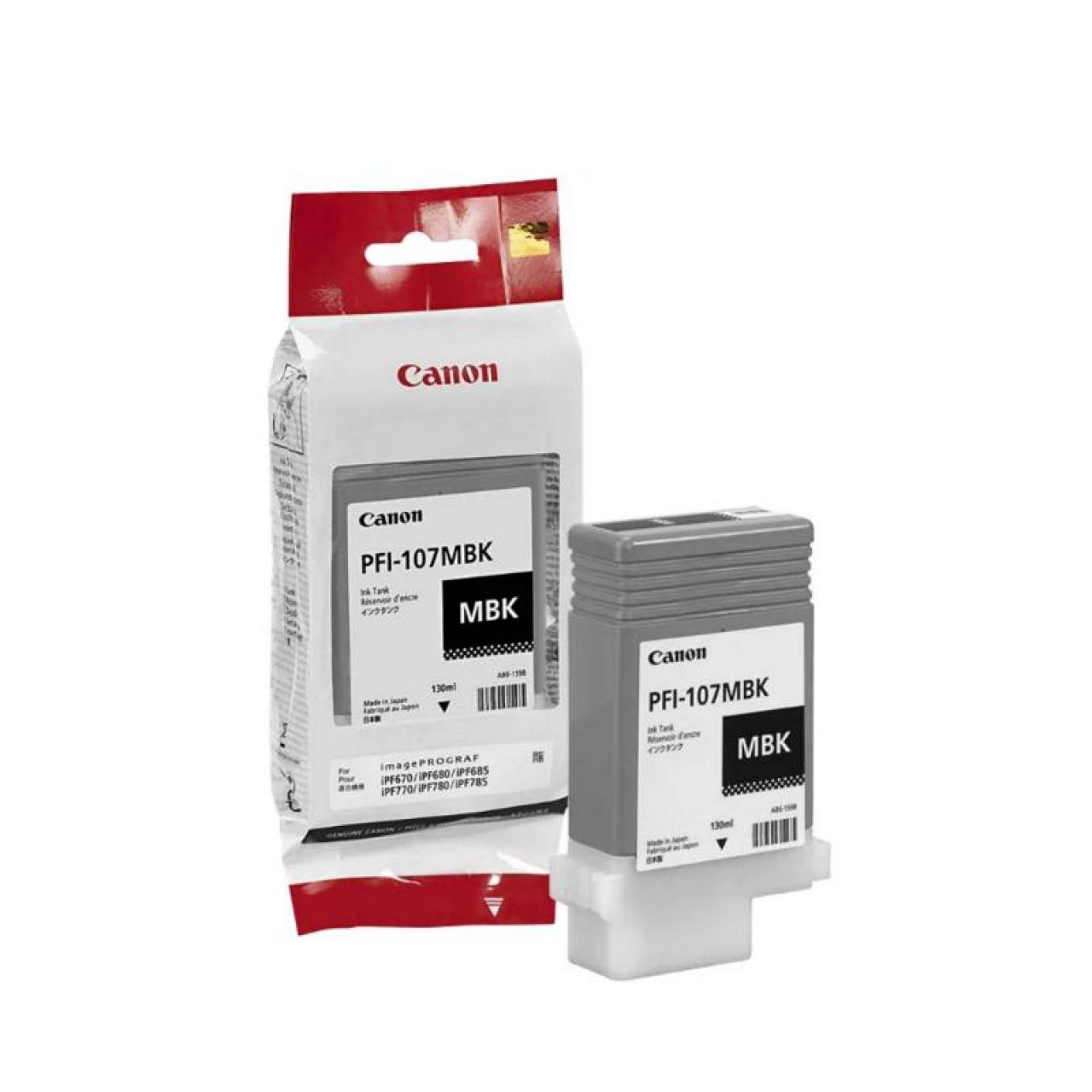 Картридж струйный Canon PFI-107 MBK (6704B001);