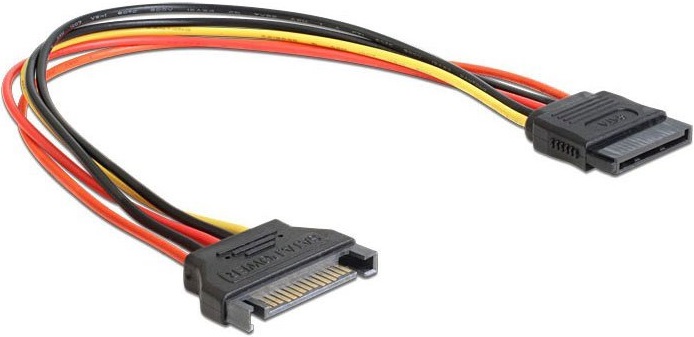 Кабель питания SATA Cablexpert (CC-SATAMF-20CM); 15pin/15pin;