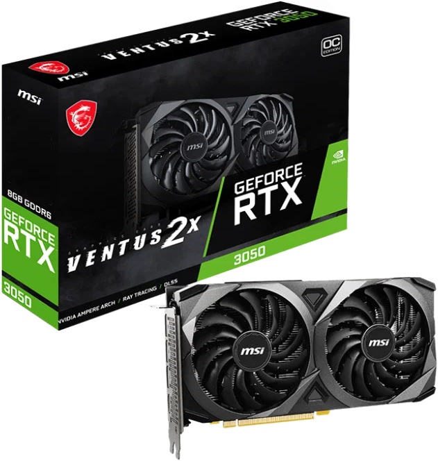 Видеокарта nVidia RTX 3050 MSI RTX