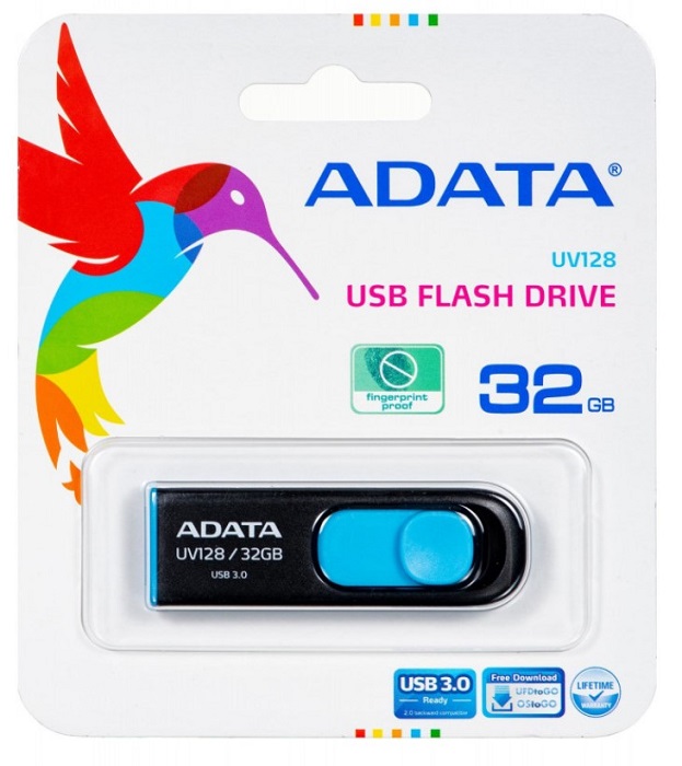USB-флэш 32 ГБ A-Data UV128 (AUV128-32G-RBE);