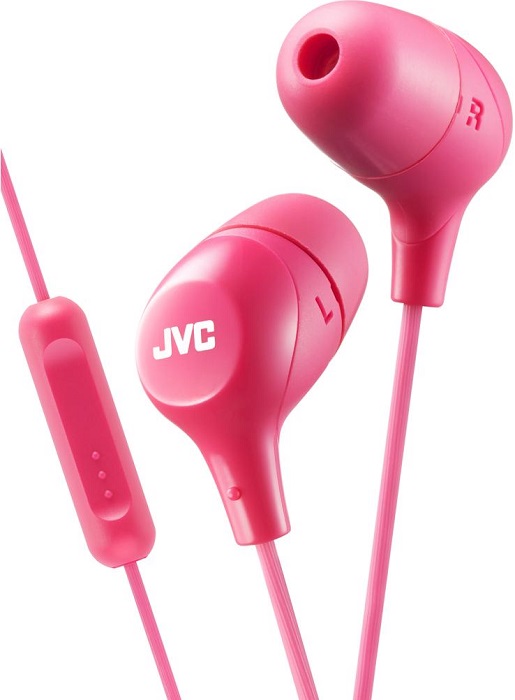 Наушники с микрофоном JVC HA-FX38M-P-E; вкладыши;