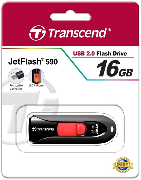 USB-флэш 16 ГБ Transcend 590 (TS16GJF590K);