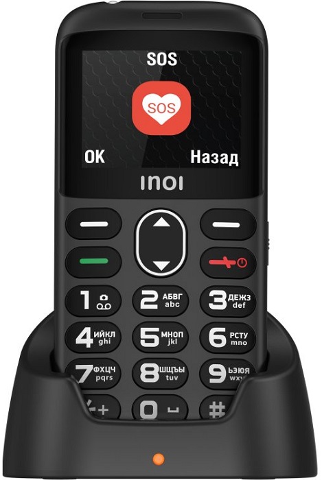 Мобильный телефон INOI 118B Black; 2”(220x176);