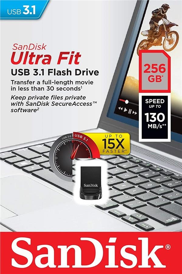 USB-флэш 256 ГБ SanDisk Ultra Fit