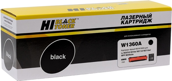 Картридж лазерный Hi-Black HB-W1360A; для HP