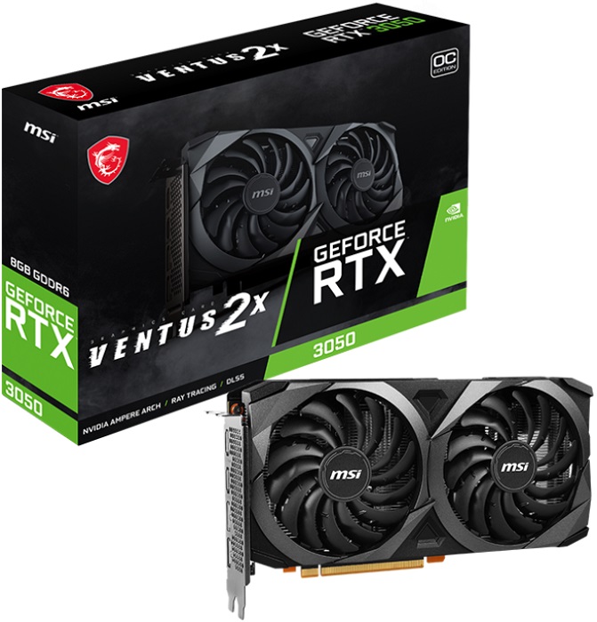 Видеокарта nVidia RTX 3050 MSI RTX
