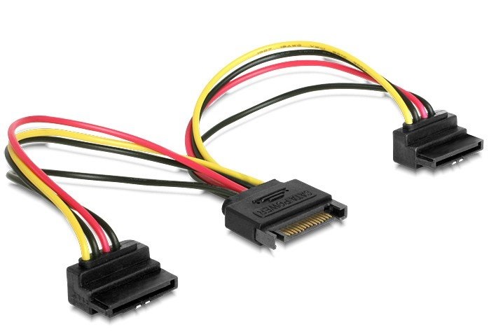 Кабель питания SATA Cablexpert (CC-SATAM2F-02); 15pin/2x15pin;