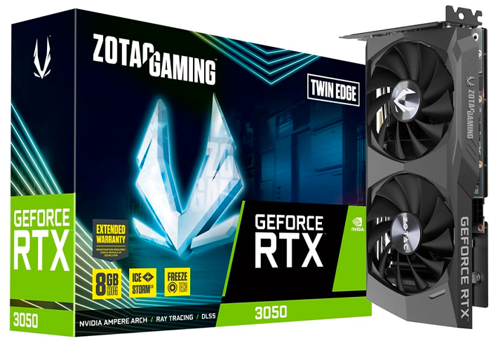 Видеокарта nVidia RTX 3050 Zotac GAMING