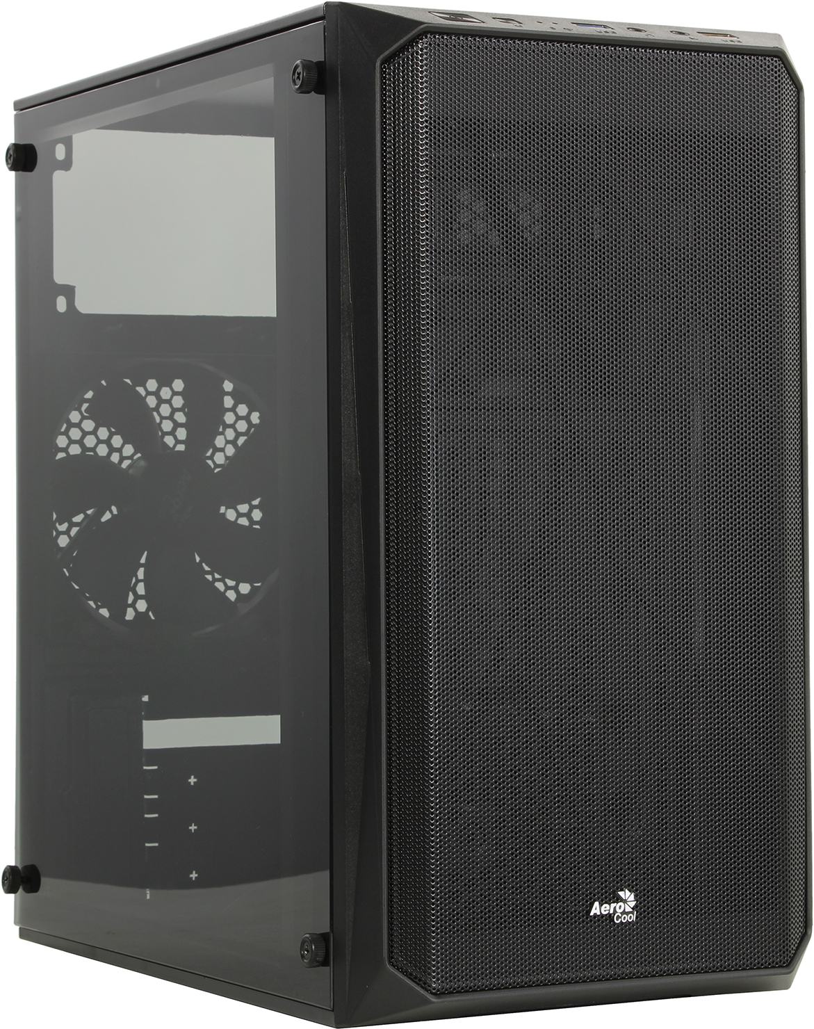 Корпус AeroCool CS-107-A-BK-v1 (4710562759372); mATX; Mini-Tower;