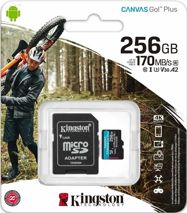 Карта памяти microSDXC 256 ГБ Kingston