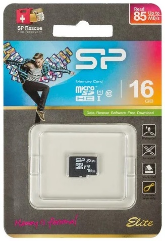 Карта памяти microSDHC 16 ГБ Silicon