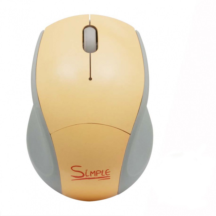 Мышь беспроводная CBR Simple S7 Orange;