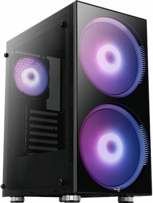 Корпус AeroCool Python-G-BK-v1 (4718009158689); ATX; Midi-Tower;