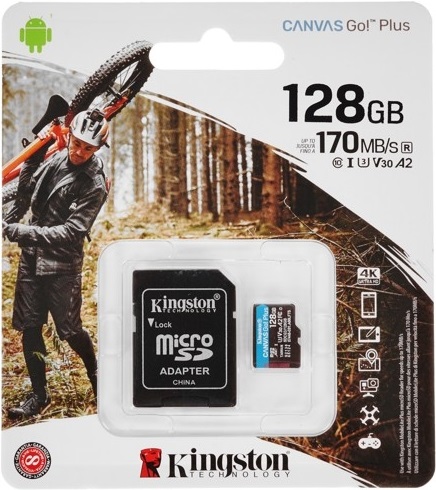 Карта памяти microSDXC 128 ГБ Kingston