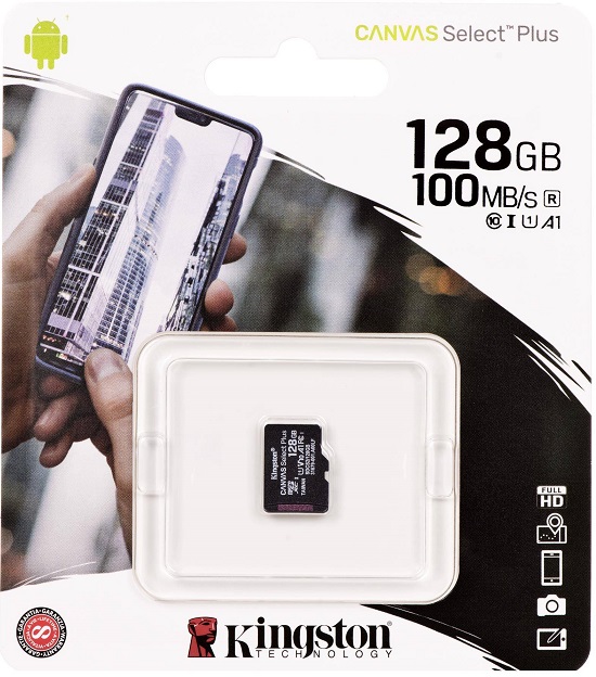 Карта памяти microSDXC 128 ГБ Kingston