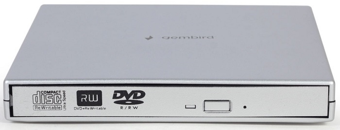 Привод внешний DVD-RW Gembird DVD-USB-02-SV; USB