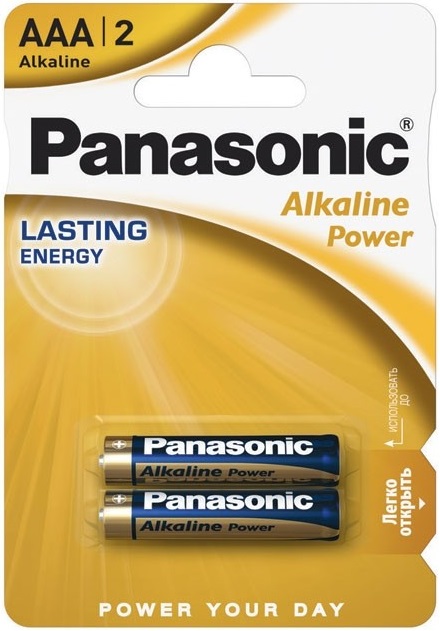 Батарейка AAA Panasonic Alkaline Power (LR03APB/2BP);