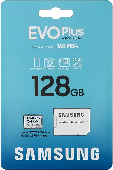 Карта памяти microSDXC 128 ГБ Samsung