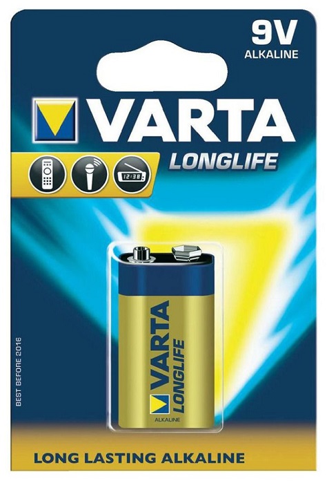 Батарейка крона Varta Long Life (4122113411);